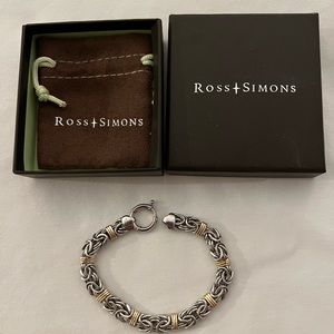 Ross Simmons Byzantine Sterling Silver with 14kt gold accents